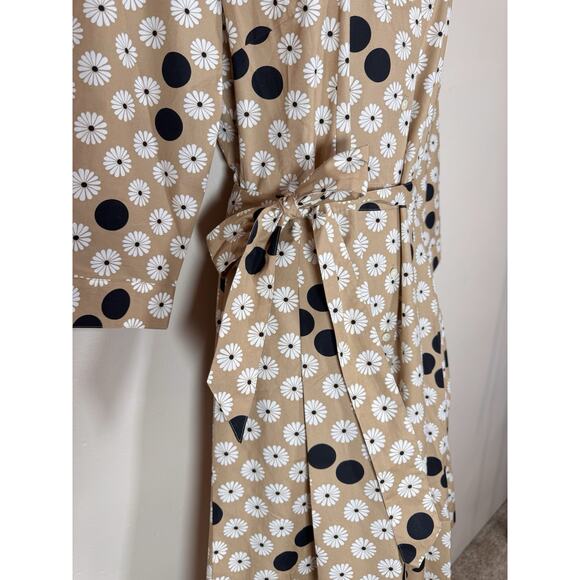 NWOT TALBOTS FLORAL DOT POPLIN SHIRTDRESS Size 12 P Coastal Preppy - Picture 5 of 13